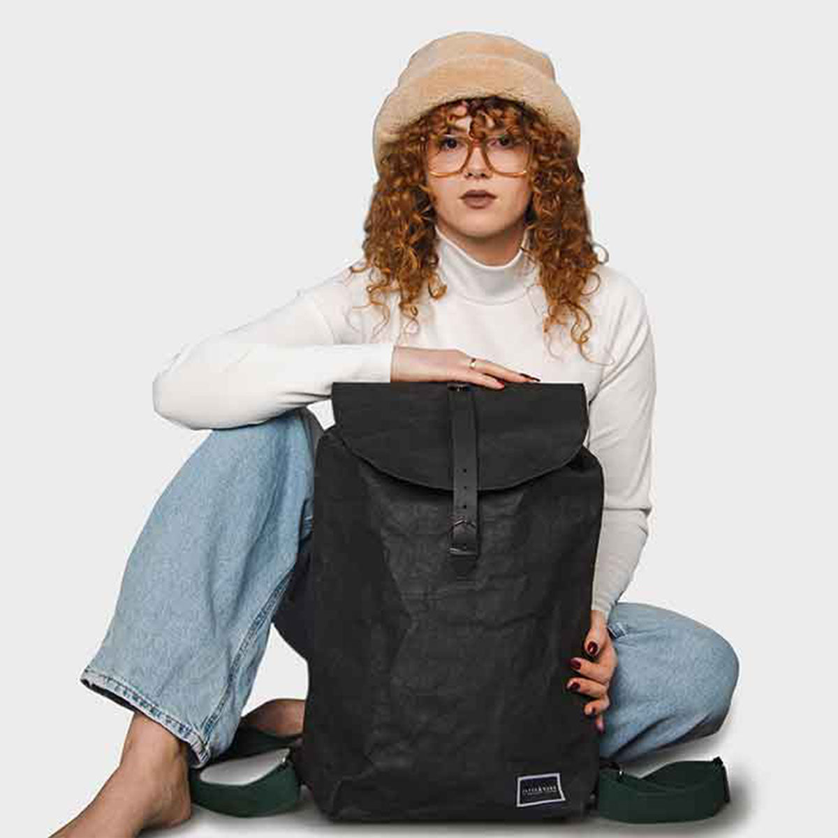 Big Oak Kraftpapier Rucksack | Black Edition-0